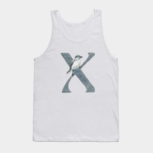 Avian Alphabet X - Fire-eyed diucon Tank Top